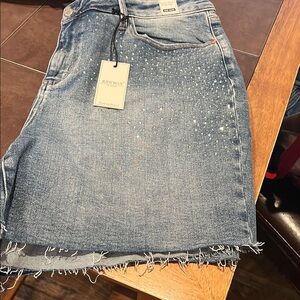 Judy Blue Denim Shorts with Rhinestones